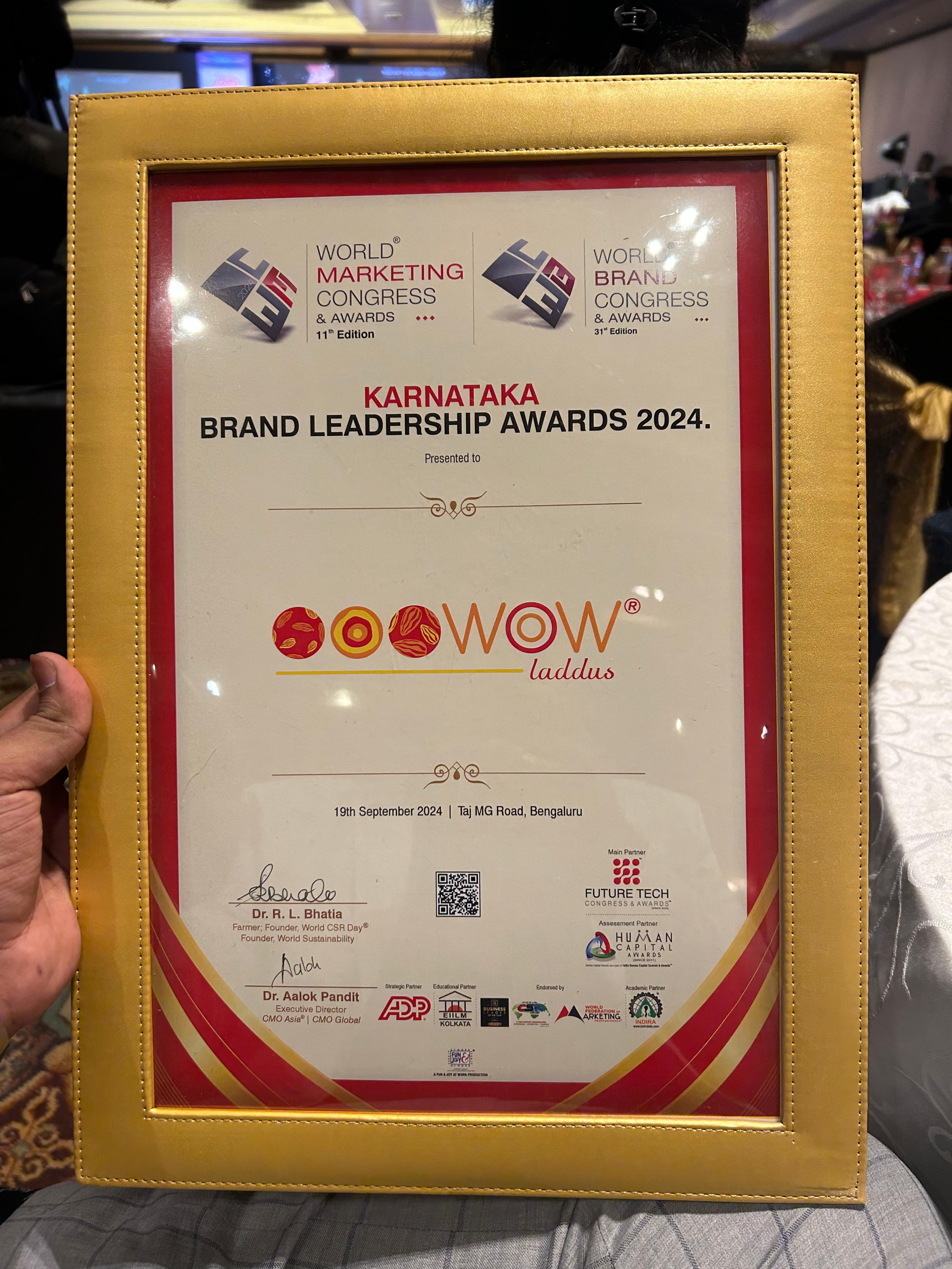 Wow Laddus Leadership Award