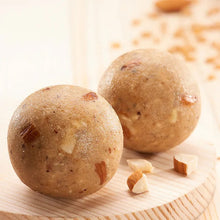 Load image into Gallery viewer, golden grain whole wheat healthy laddus made of jaggery premium wheat dry fruits and nuts