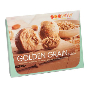 golden grain wheat laddus box rich of nutrition, dry fruits, jaggery and ghee