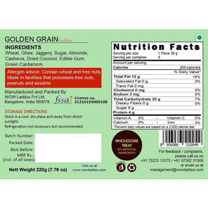 golden grain wheat laddus incredients